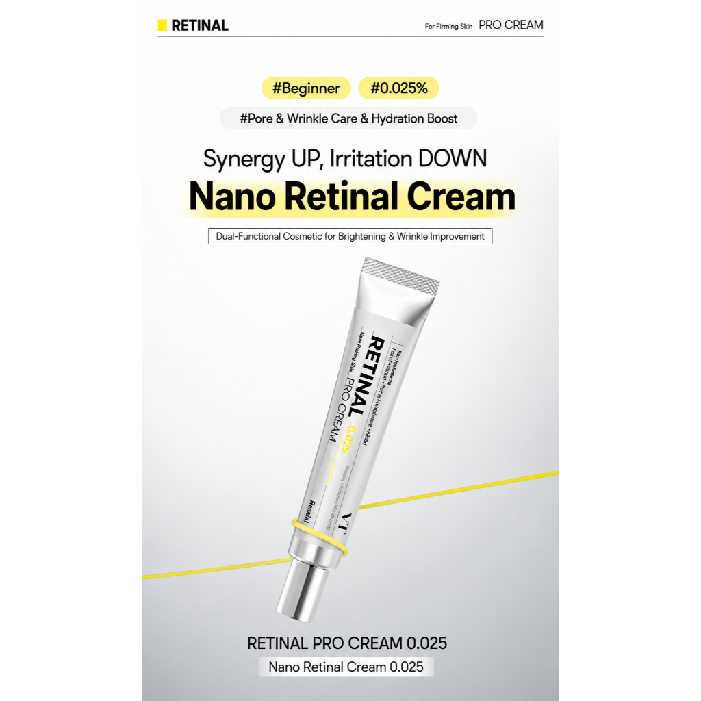 VT Cosmetics Retinal Pro Cream | Retinal Care Cream 0.025 0.05 0.1